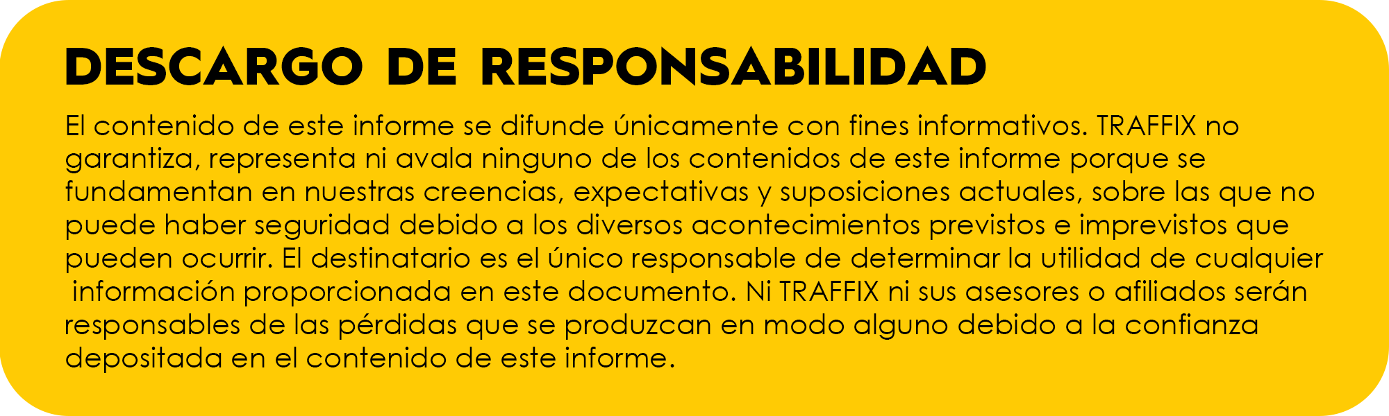 DISCLAIMER - SPANISH