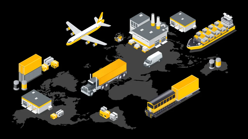 TRAFFIX_Supply Chain Mapping_Trucks_airplane_warehouse_container_vessel_rail_intermodal_SPA Supply Chain Mapping_Trucks_airplane_warehouse_container_vessel_rail_intermodal